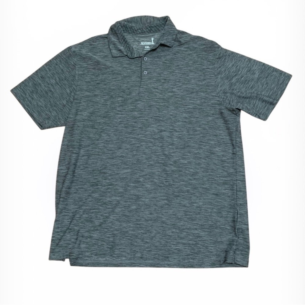 Gray Polo Shirt Classic Short Sleeve size XXL
